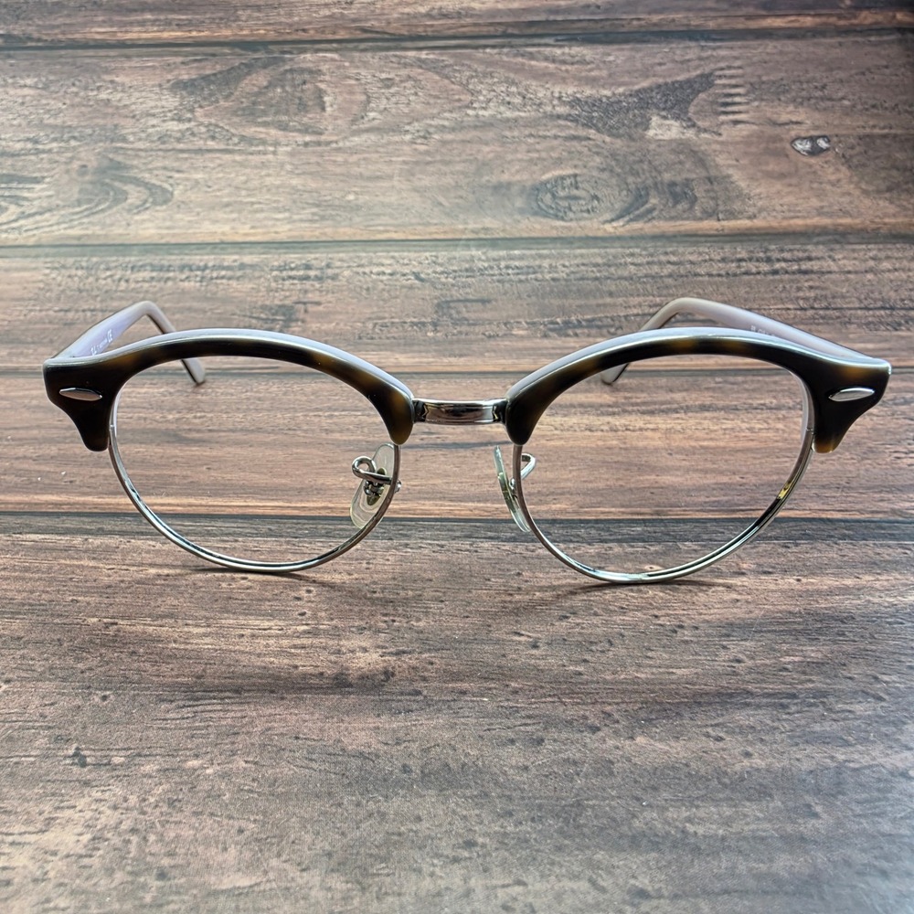 Ray-Ban RB 4246-V 5240 Clubround Tortoise Lavender Eyeglass Frames 47-19-140